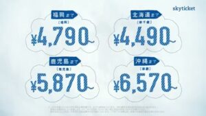 skyticket CMのシーン6（00:08）
