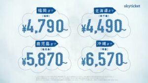 skyticket CMのシーン7（00:09）