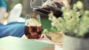 BLACK無糖 CMのシーン6（00:16）