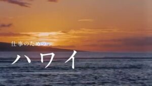 ハワイ州観光局 CMのシーン6（00:08）