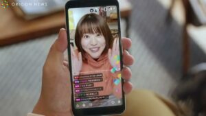 Pococha CMのシーン2（00:03）