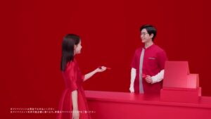 NTT CMのシーン6（00:08）