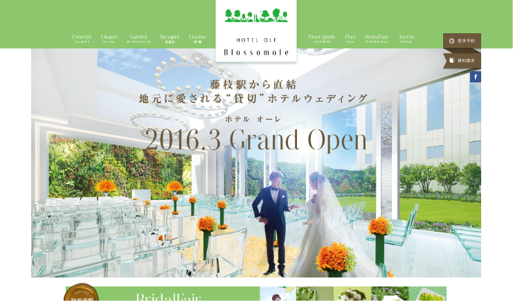 ホテルオーレ CM Blossomole(ブロッサモーレ)花嫁修業「掃除」篇 「炊事」篇 「生け花・裁縫」篇